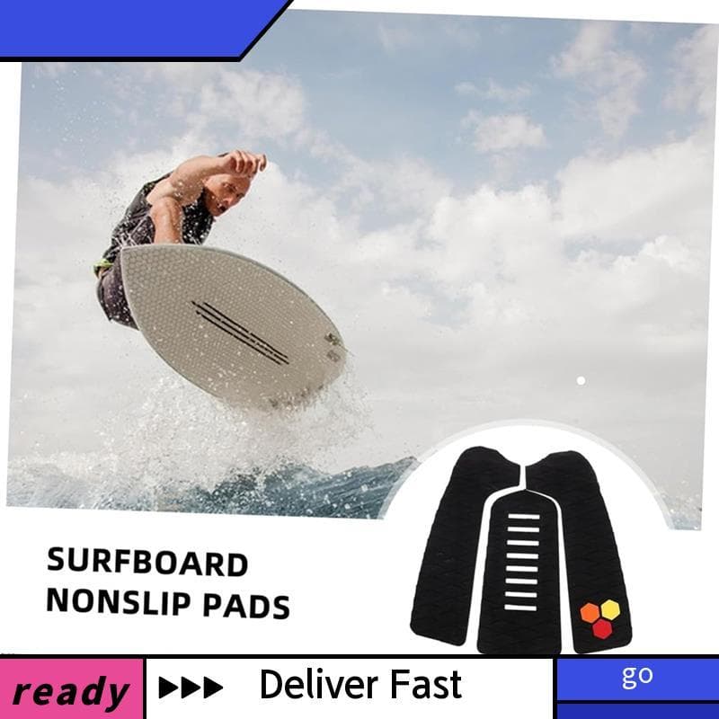 Almofada De Tração Para Prancha De Surf , Almofadas Deck De 3 Peças De EVA Skimboards , Pranchas Cauda Peixe-Entrega Ráp