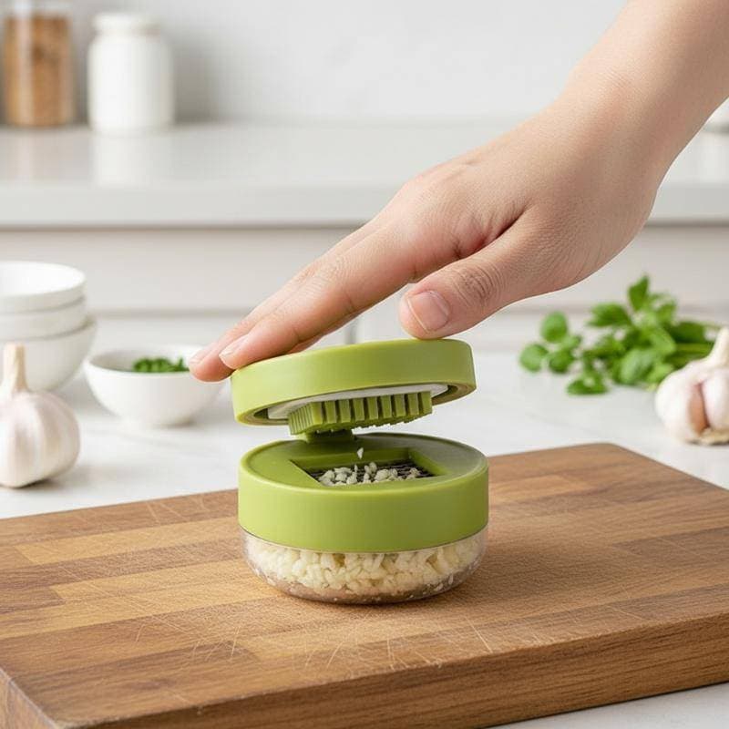 [springevenwell] Prensa De Alho Resistente Com Picador Manual E ABS De Alta Qualidade Aço Inoxidável Novo