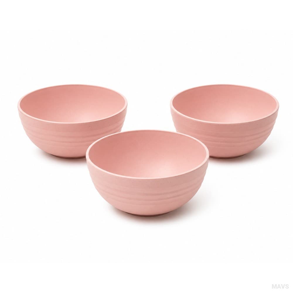 Kit 3 Bowls Bambu Lyor Salmão 15x7,5cm