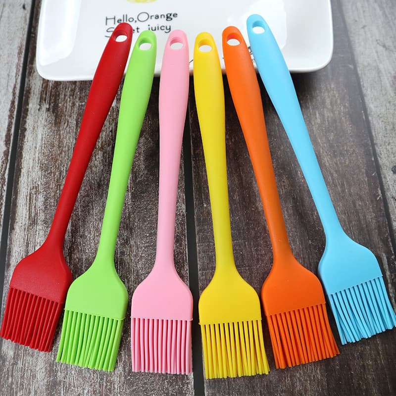 FDA grande escova de óleo de Silicone de uma peça cozinha panqueca escova de óleo ferramenta de cozimento de alta temper
