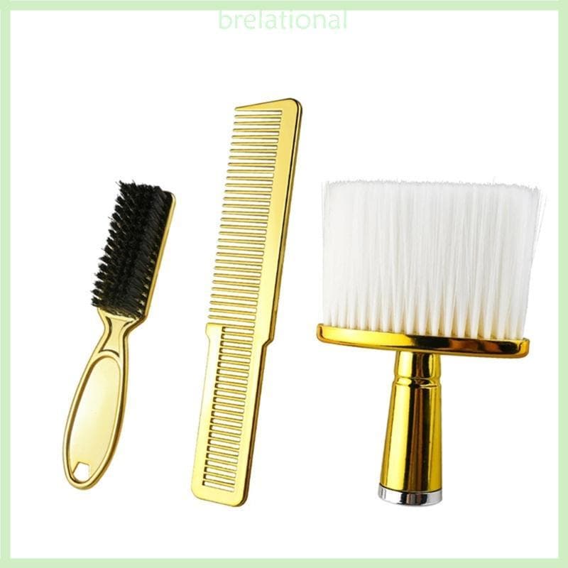 R 3x Espanador Escova Barba Penteados Pente Cabelo Conjunto Cabeleireiro Para Corte
