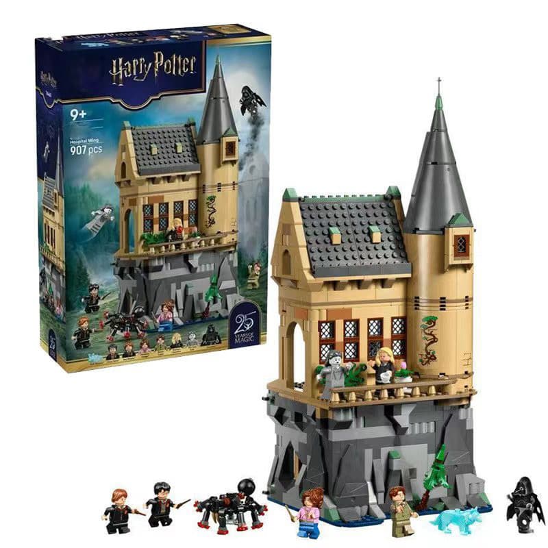 1.000 peças blocos de construção Lego série Harry Hogwarts castelo modelo DIY brinquedos montados para crianças