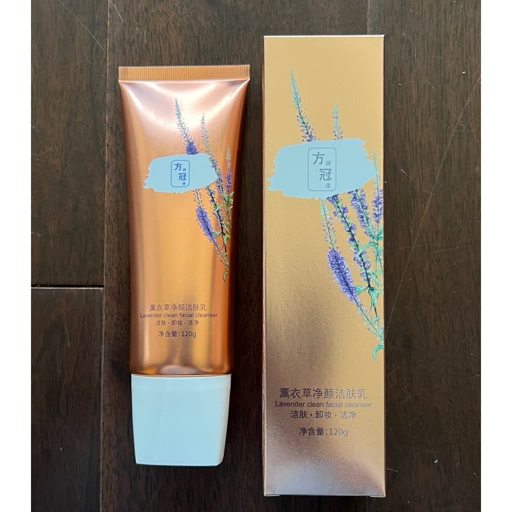 Fangguan Yang's Lavanda Loção de Limpeza Limpeza Limpeza Suave Lavanda Limpeza Suave 120g