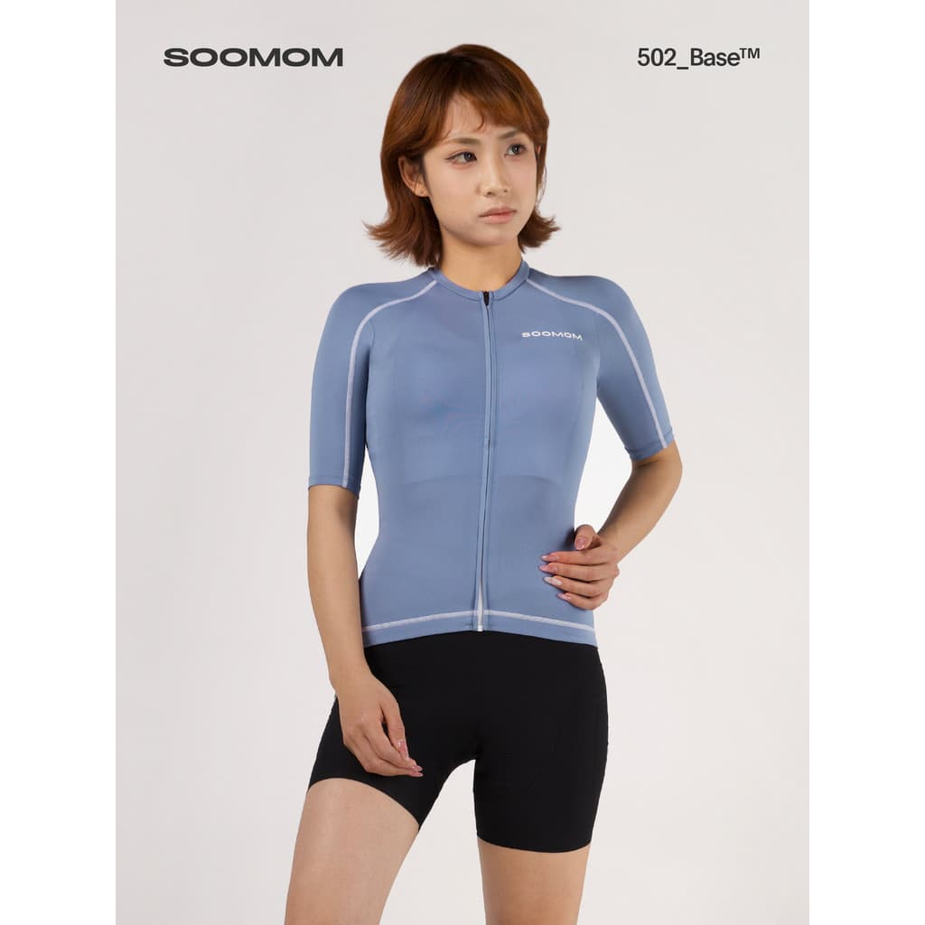 SOOMOM | BASE Camisa feminina de ciclismo para bicicleta de estrada, verão, manga curta, respirável, novo estilo