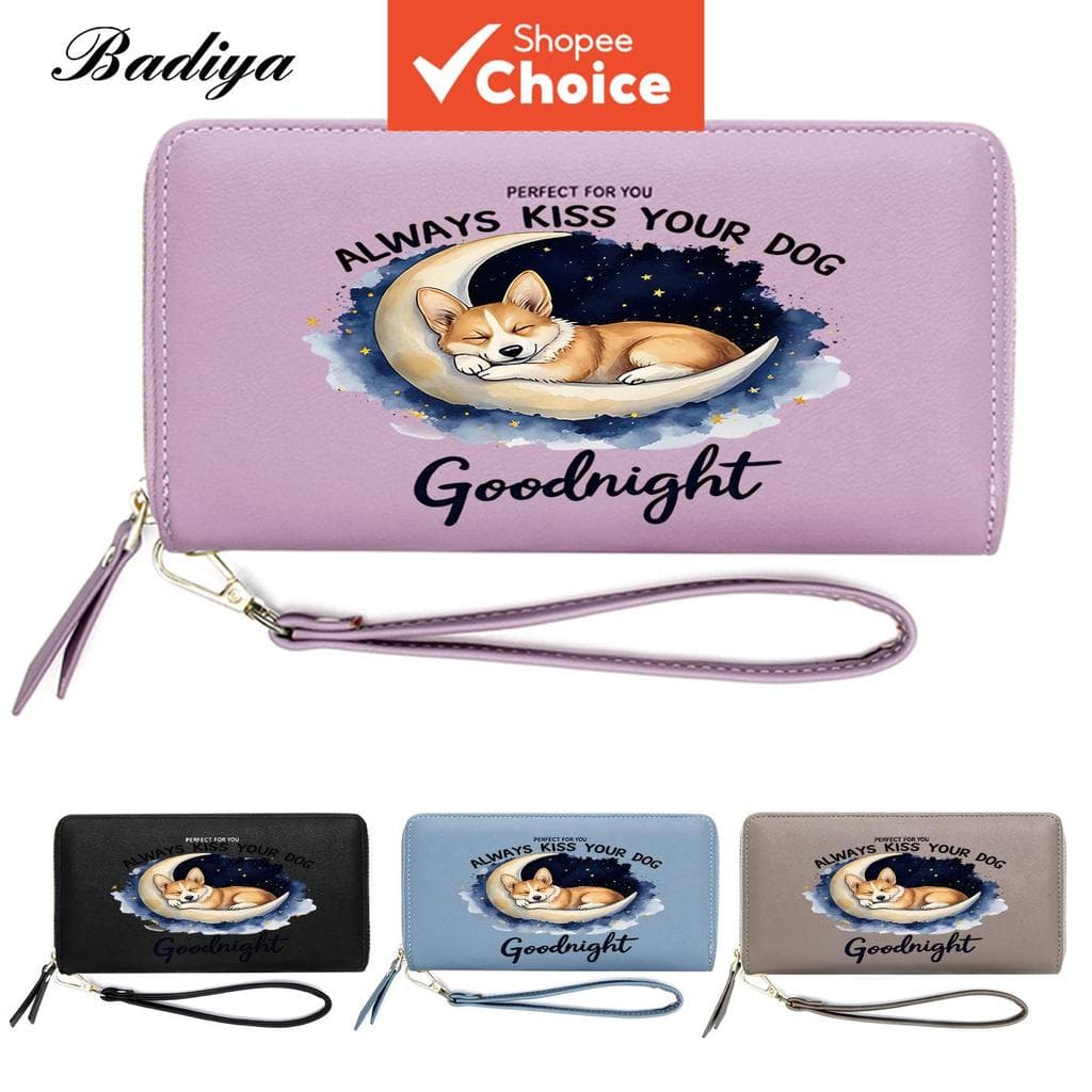 Carteira longa feminina estilo coreano, bolsa tote de viagem, carteira feminina leve e bonita