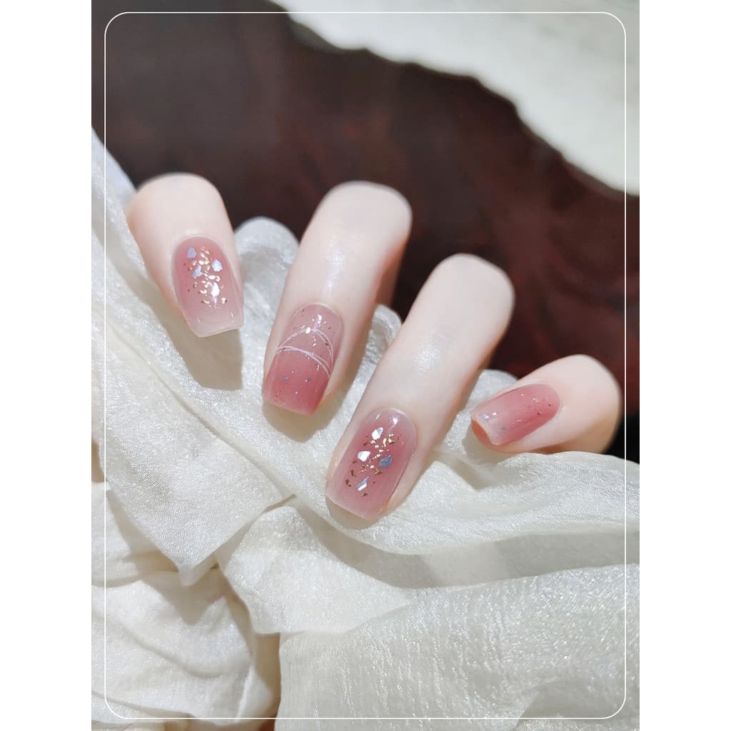 Capa de beleza semi-cura Gel Manicure adesivo luz UV endurecimento etiqueta do prego à prova dwaterproof água de longa d
