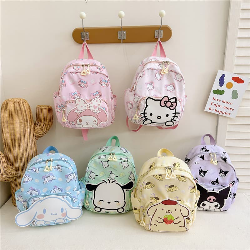 Nova mochila infantil para pequenas turmas do jardim de infância, mochila fofa com desenhos animados para meninas de 3 a