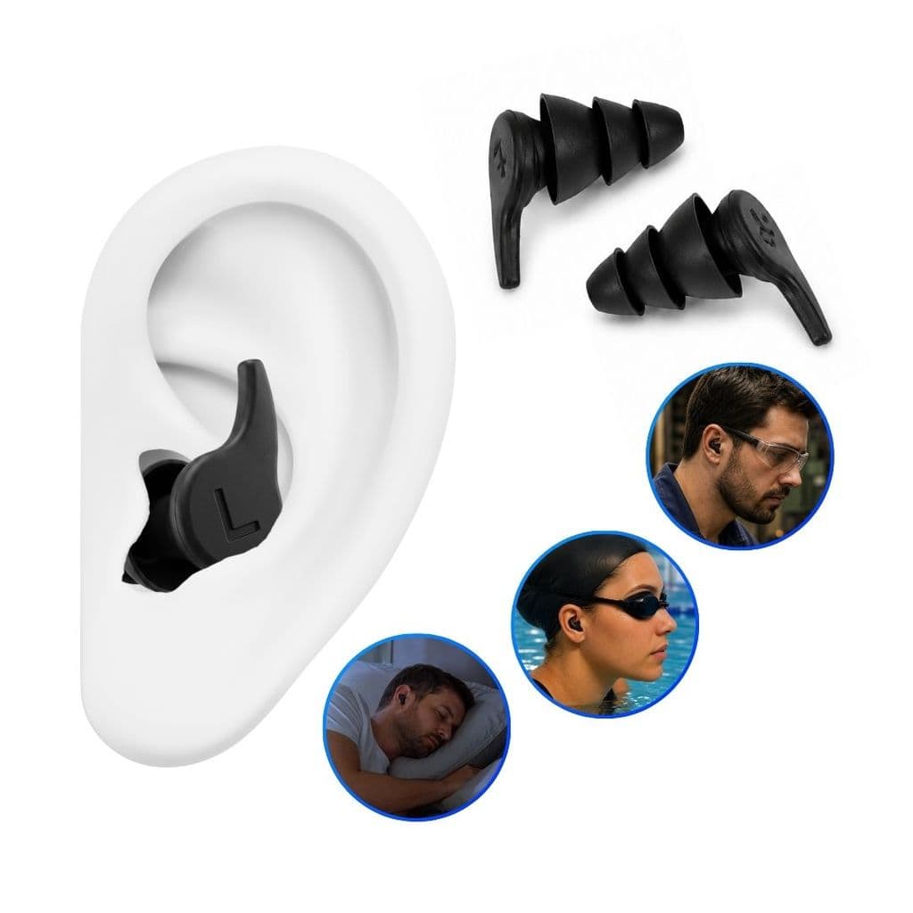 Protetor Auricular Silicone Antirruído Reutilizável Conforto e Descanso