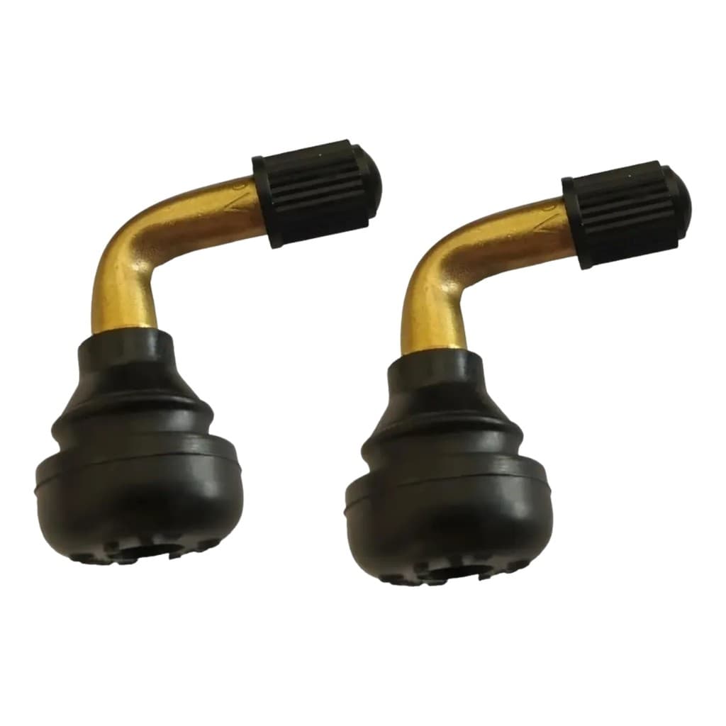 KIT 2 BICOS PNEU 90 GRAUS SEM CÂMARA COMPATÍVEL MOTO SCOOTER