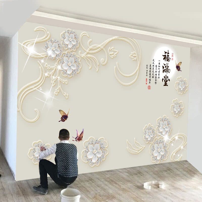 Estilo europeu TV fundo papel de parede sala estar decoração 3d quarto simples moderno 8d pano 5d Mural tridimensional