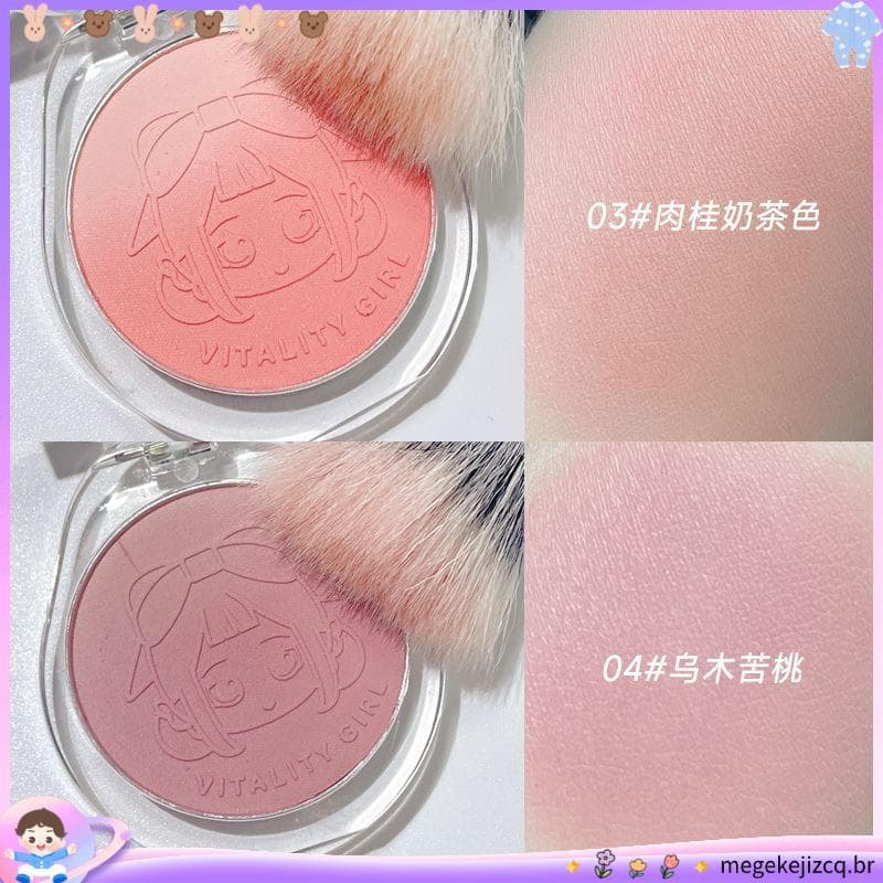 Vitalidade menina puro desejo blush blush roxo gradiente blush simples iniciante entrada Natural All-Match outono invern