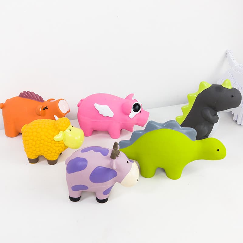 Brinquedo para cachorro Qmonster, voz de látex para animais de estimação, auto-feliz, alívio do tédio, ferramenta útil,