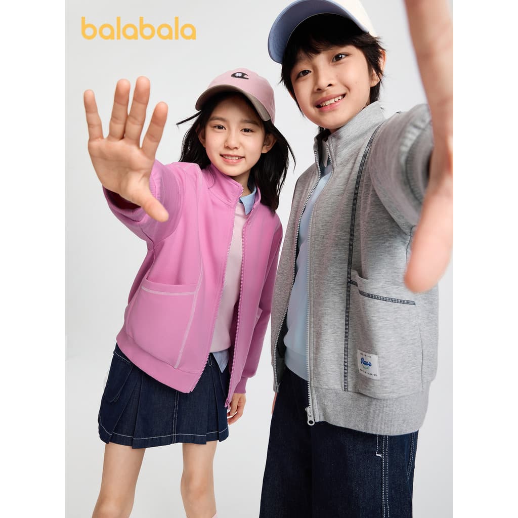 [balaOne] balaOne Roupas infantis Jaqueta infantil Roupas para meninos Tops para meninas 2026 Novo estilo Roupas de outo