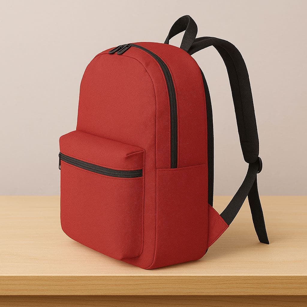 Mochila Unissex Escolar Universitária De Viagem Moda Casual Premium VERMELHA