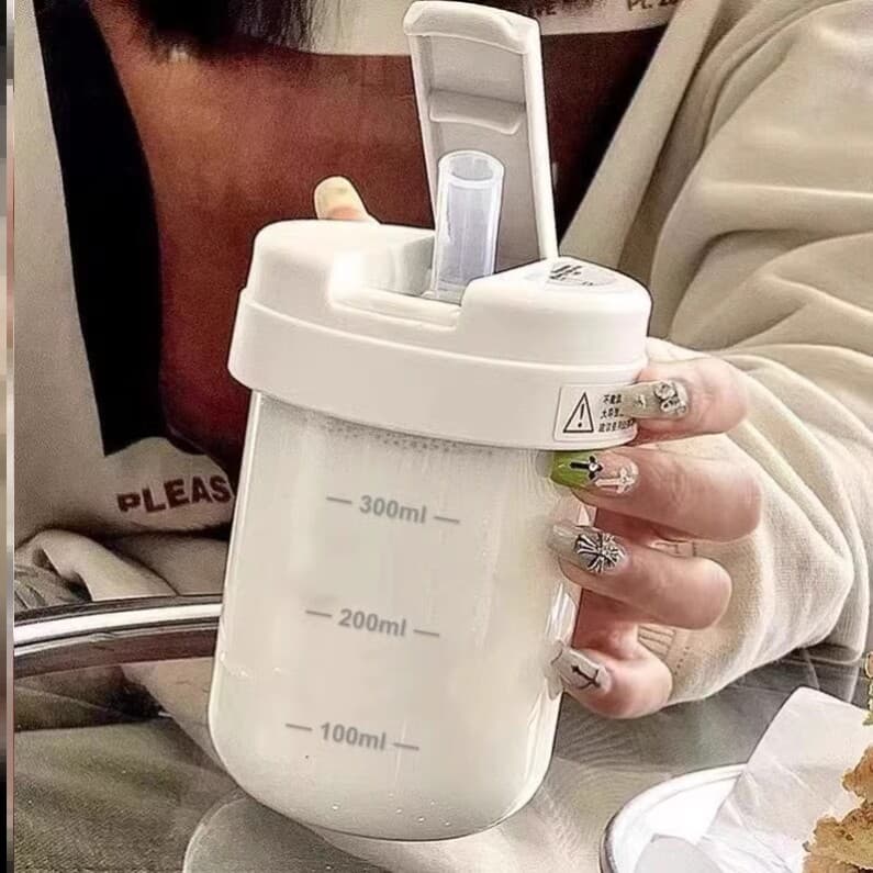Copo de leite em pó para fabricação de leite, copo de leite adulto com escala, copo agitador de leite em pó adulto, copo