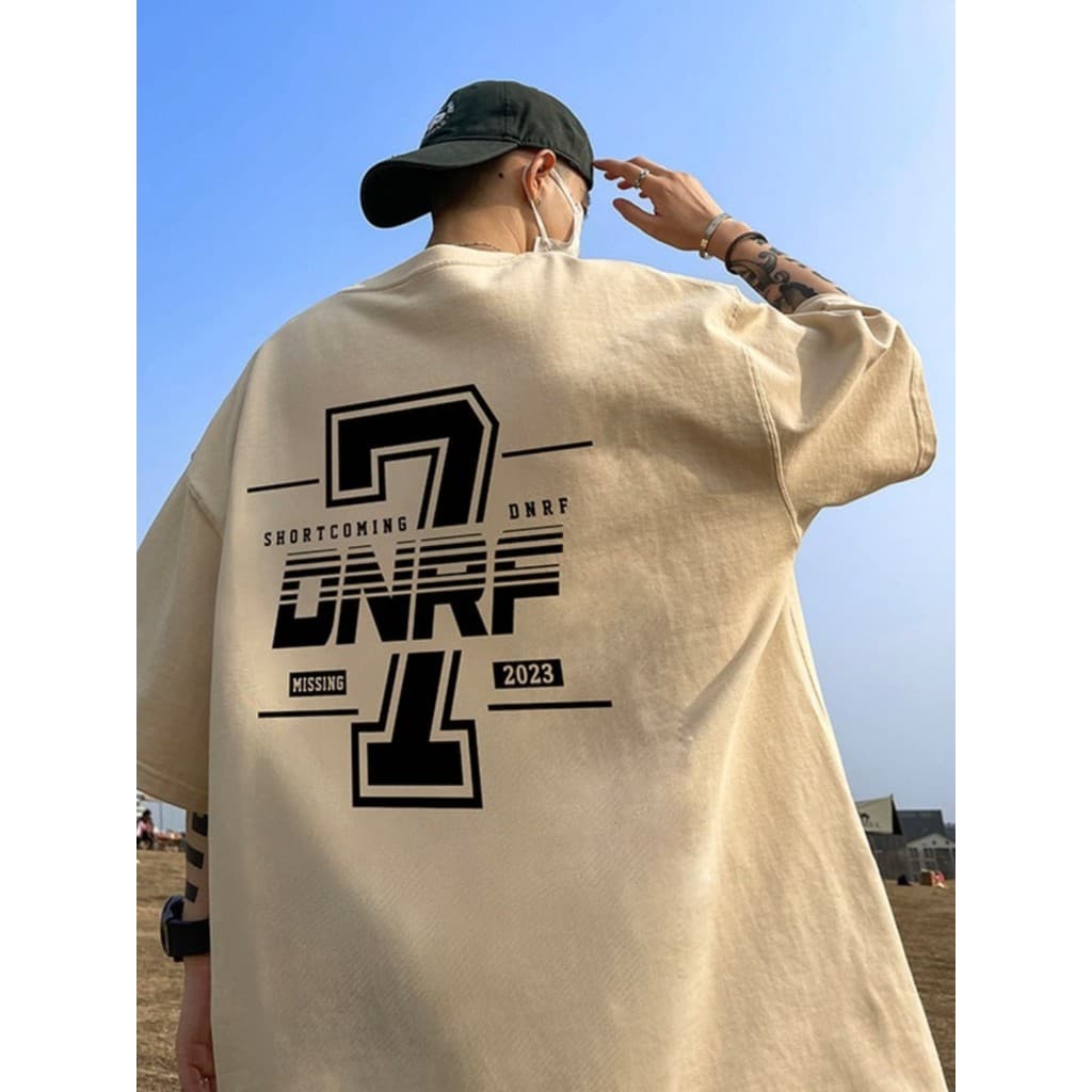Pesado 280g carta impressa de manga curta masculino verão casal hiphop Design sentimento ins solto manga de cinco pontos