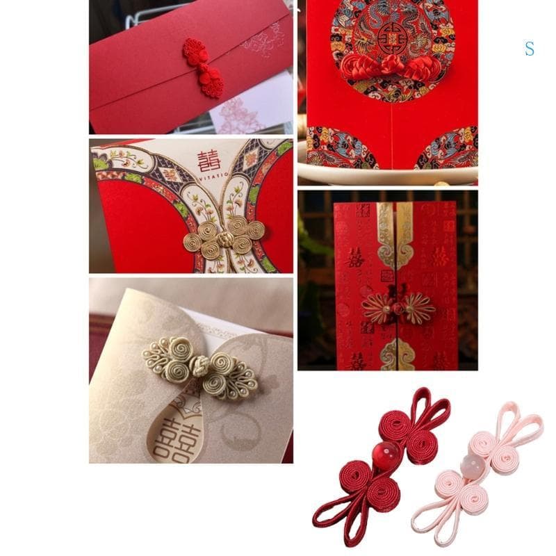 S Botão Tradicional Chinês Costura Decorativo Cheongsam Enfeite