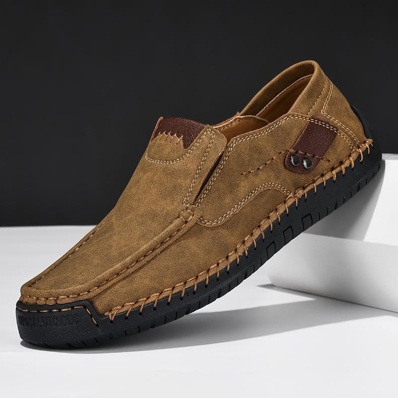 Sapatos masculinos preguiçosos tamanho 48 um Pedal tamanho Extra grande primavera verão couro ervilhas sapatos 46 ao ar
