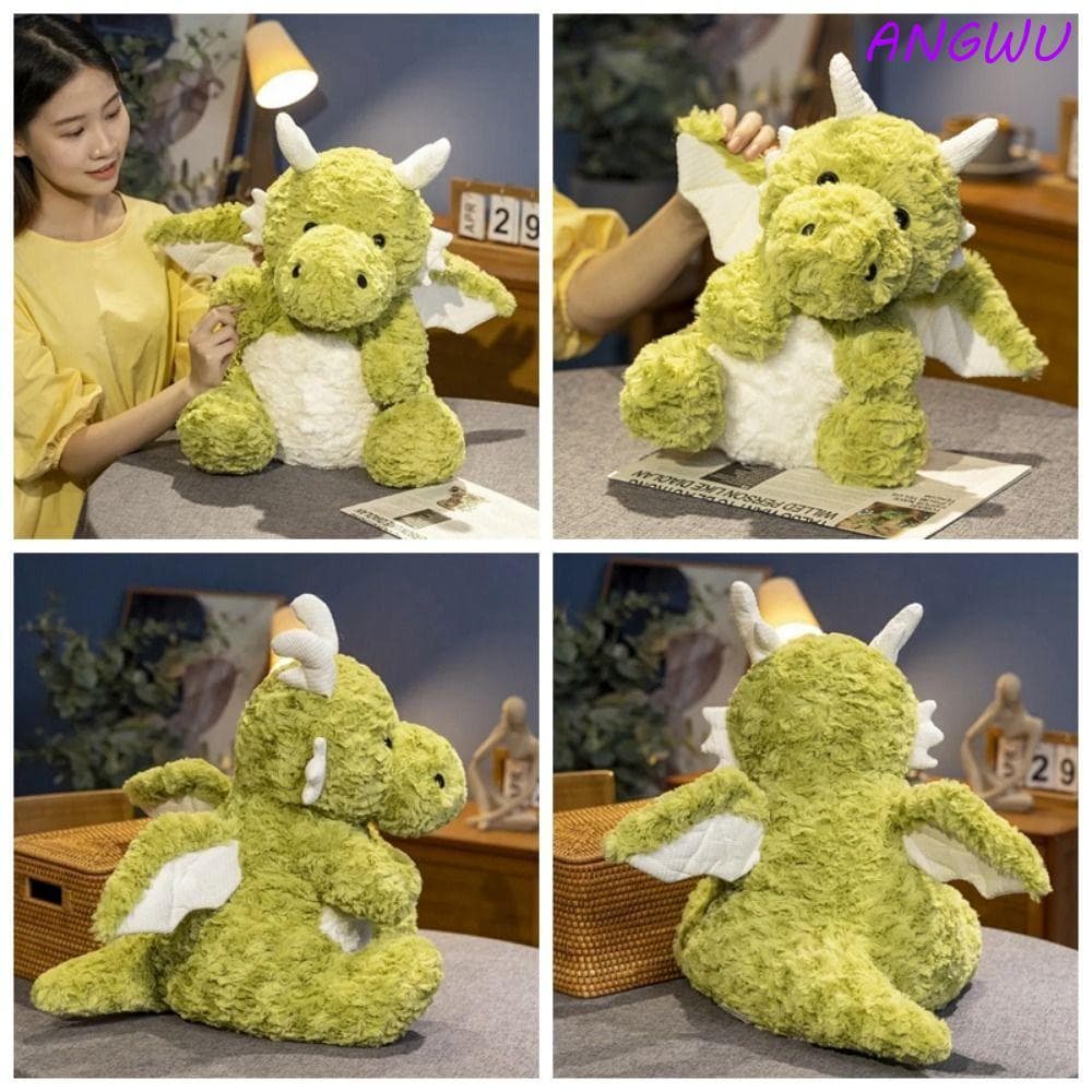 Boneca De Pelúcia De Dragão Sentado De Desenho Animado ANGWU , Brinquedo Voador , Fofo