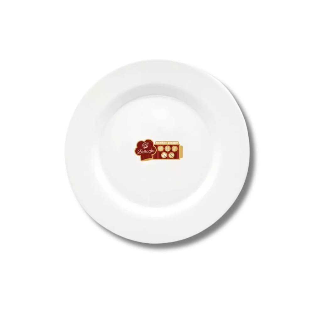 Prato Raso de Melamina - Branco - 26,7x2cm - Bellagio