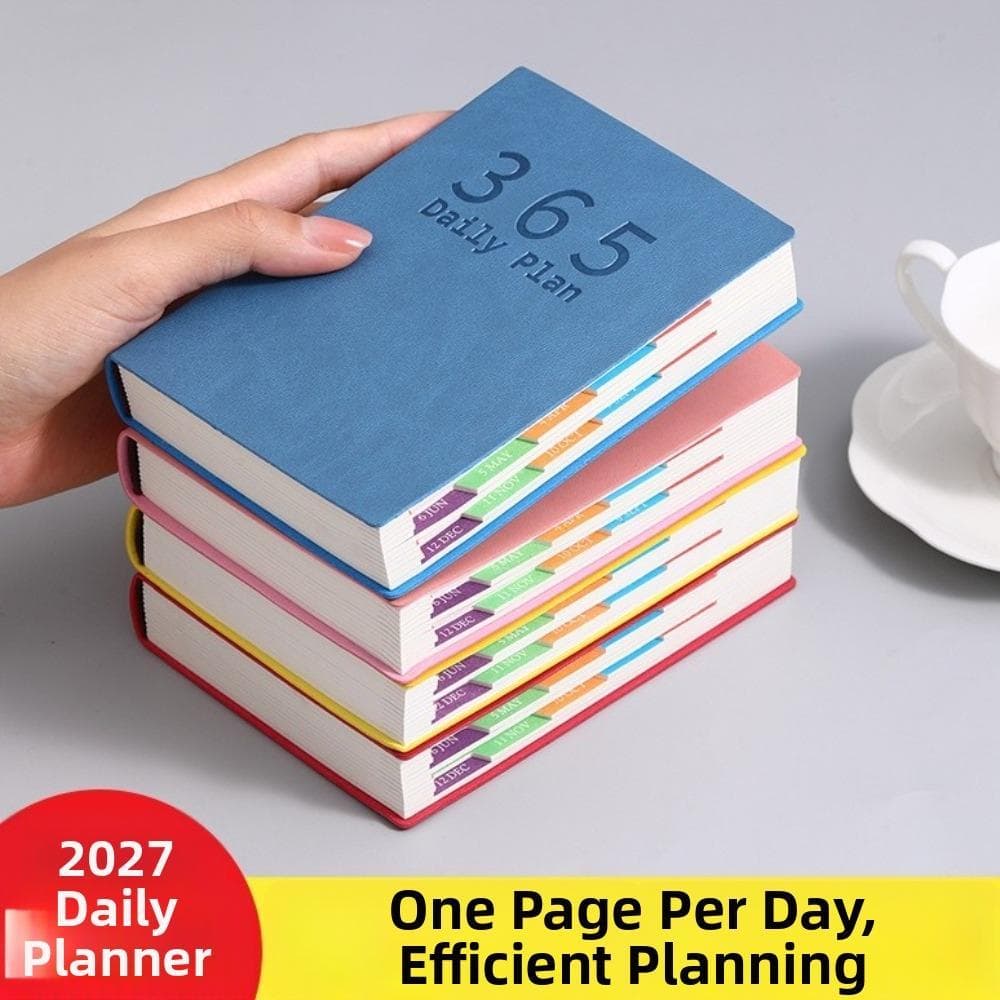 Planejador 2027 , Livro De Programação De Bolso De Capa Dura Portátil , Caderno 400 Páginas 365 Diário Autodisciplina