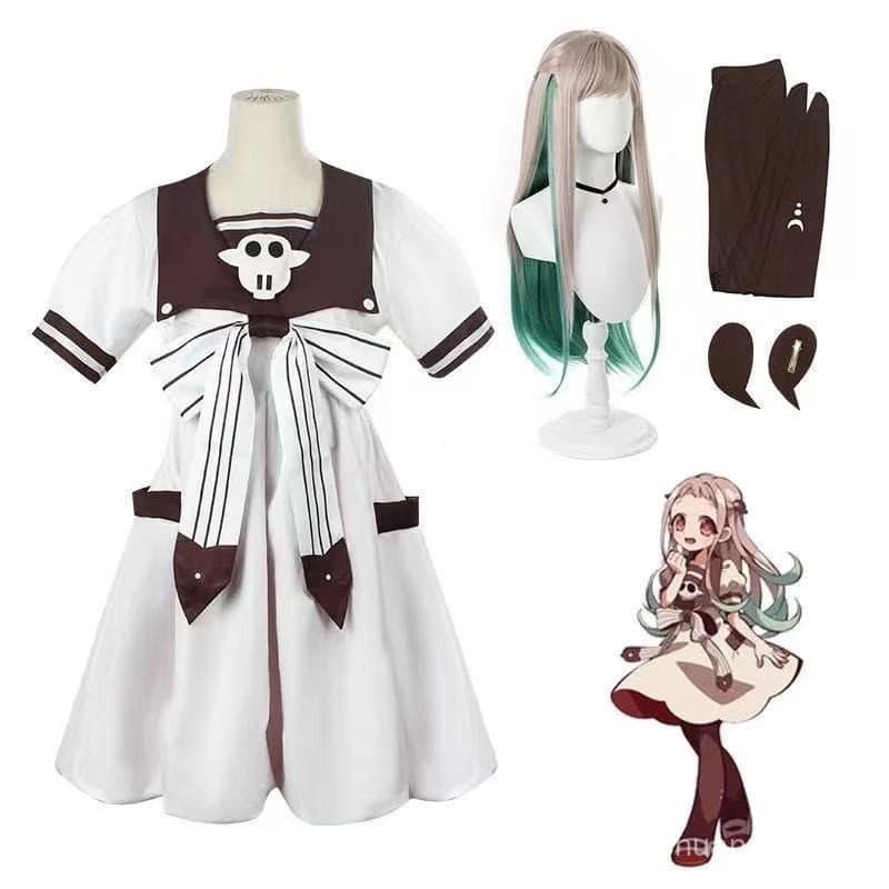Ground-Bound adolescente Hanako-kun cos roupas Yahiro Ningning cosplay traje feminino vestido de princesa conjunto compl