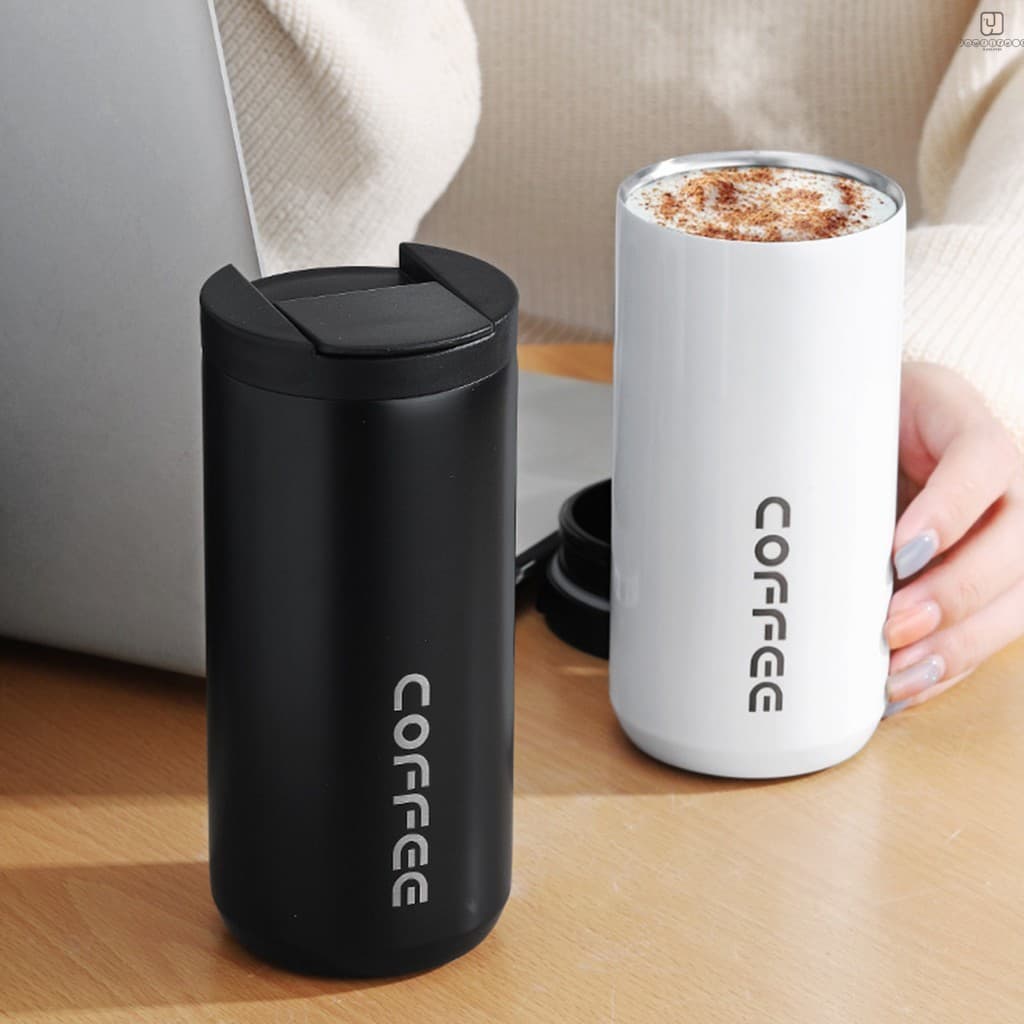 Copos De Café Isolados A Vácuo De Aço Inoxidável-Caneca De Viagem À Prova De Derramamento Para Escritório Doméstico Ao A
