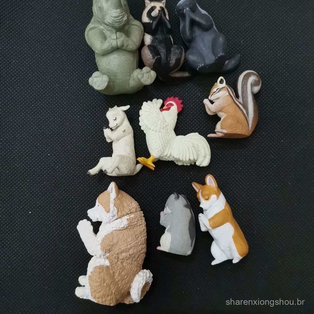 Novas estatuetas de animais para oração podem apresentar pequenas imperfeições, duas serão enviadas aleatoriamente, por