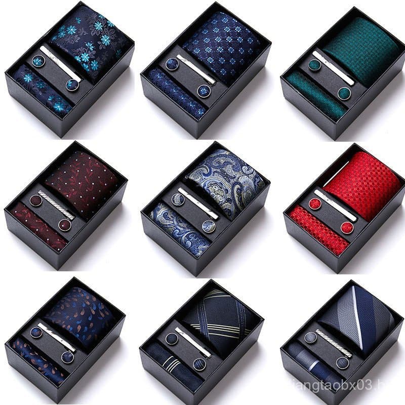 Conjunto de Gravatas Masculinas de Seis Peças, Gravatas para Grupo, Vestuário Formal de Negócios, Gravatas para Casament
