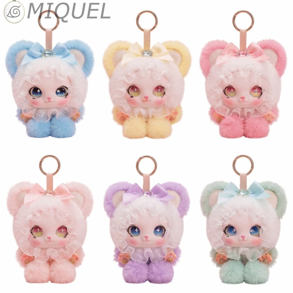 MIQUEL Pingente De Boneca De Gato , Bolsa De Orelha Grande Pendurada Chaveiro De Pelúcia Decorações Enfeites Kawaii Char
