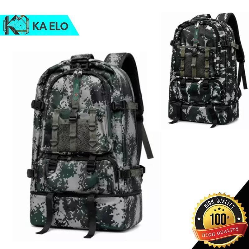 Aventura sem Limites: Mochila Cargueira 70L Impermeável para Trilha e Camping