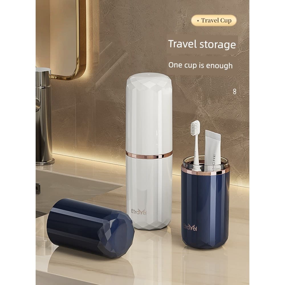 Conjunto de copo de lavagem de viagem portátil três em um copo de escovação multifuncional caixa de armazenamento de pro