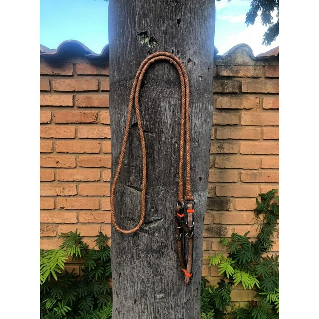 rédea de couro de bode trançada para cavalos de qualidade super confortável menor preço