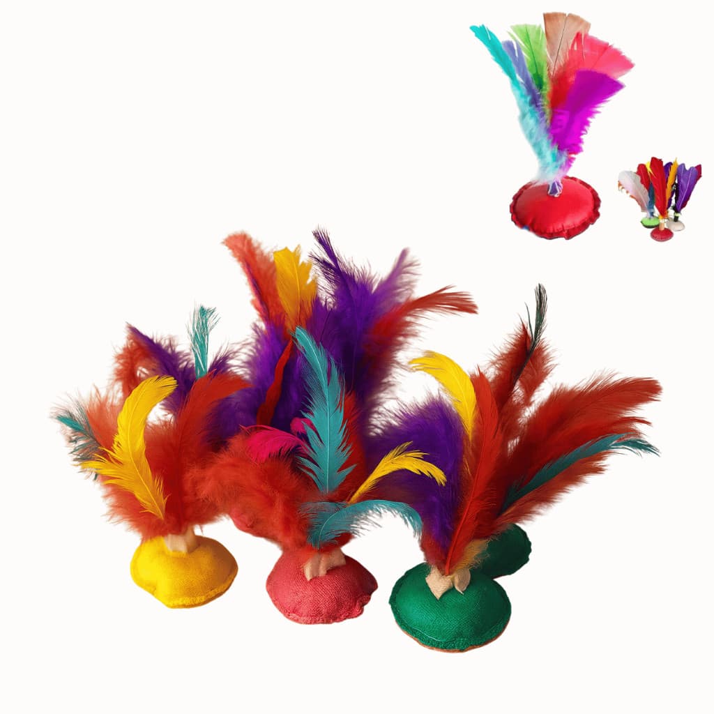 Kit com Petecas Coloridas – Brinquedo Infantil e Lembrancinha Festa Junina