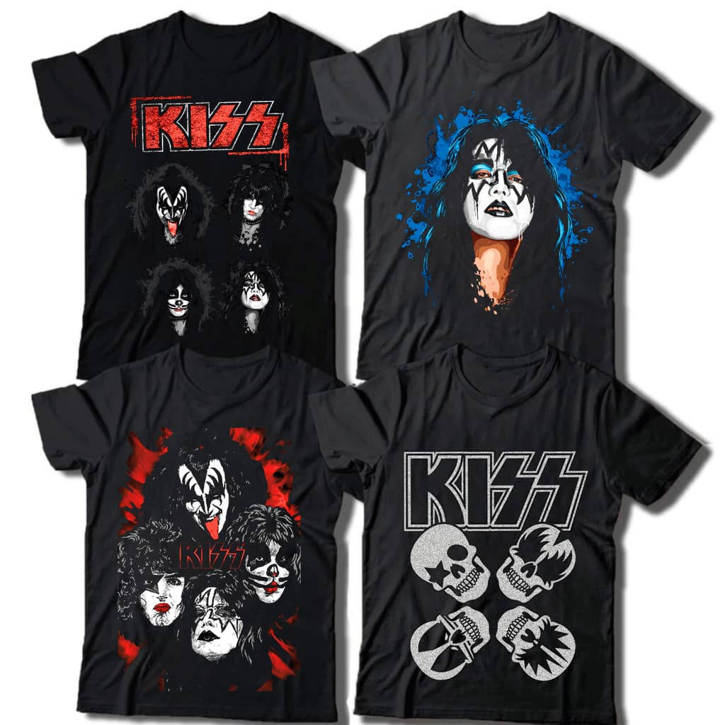 Camiseta Banda Kiss Rock Camisa 100% Algodão Unissex Lançamento Envio Rápido Ref:367