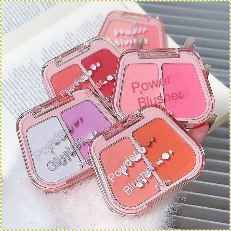 blush De Duas Cores Ilumina A Vitalidade natural Com Efeito De Clareamento Fosco