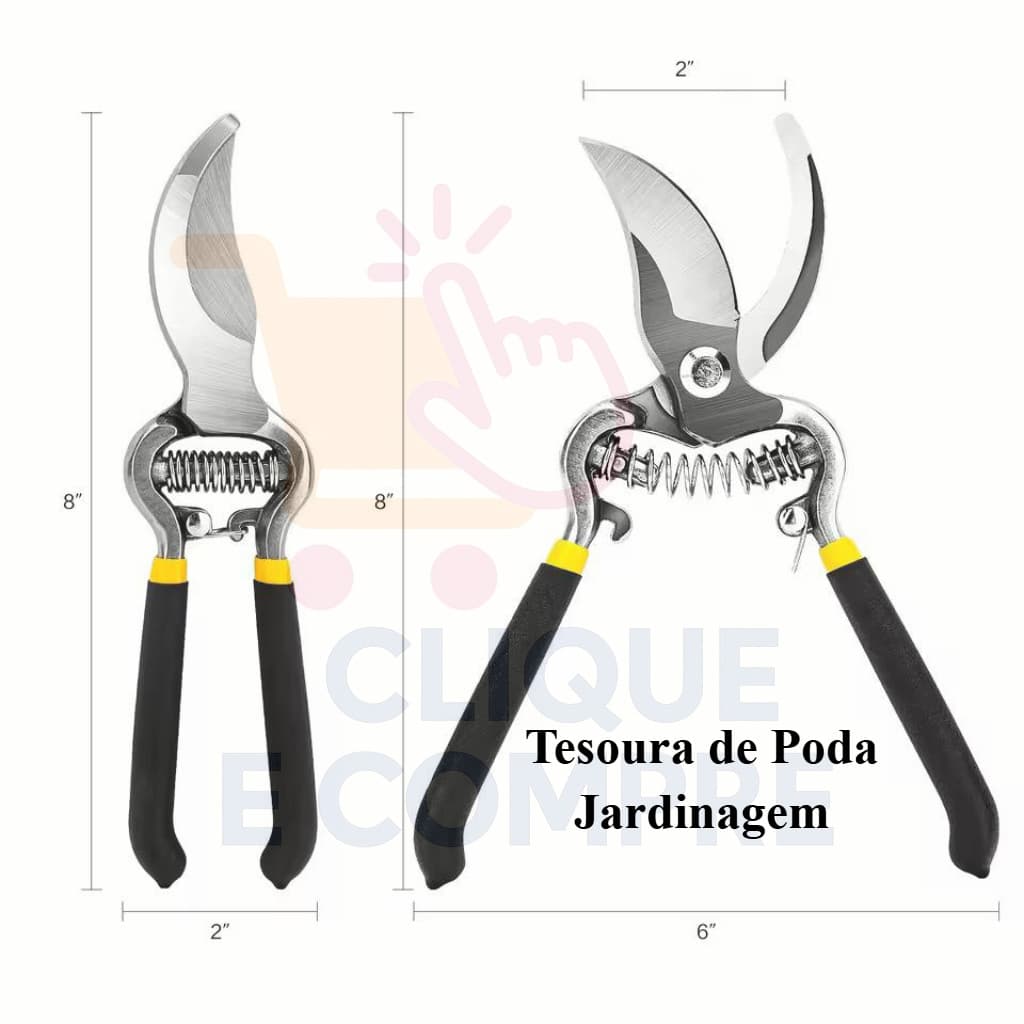 Tesoura de Poda Profissional Corte Preciso Galhos Plantas Ferramenta de Jardinagem Alicate de Poda