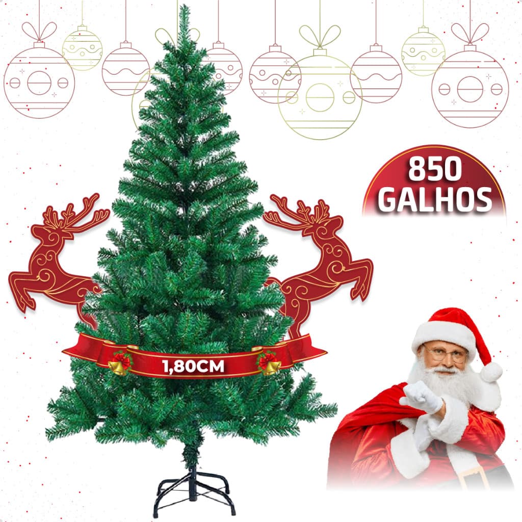 Árvore De Natal 1,50m 1,80m 2,10m 2,40m Pinheiro Luxo Base Ferro Galhos Super Cheio Hastes Flexíveis