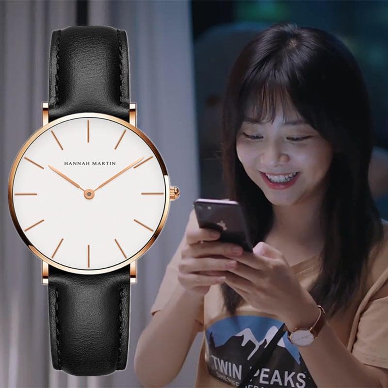 Luz de luxo nicho relógio feminino topo dez marcas temperamento simples à prova dwaterproof água estudante das mulheres
