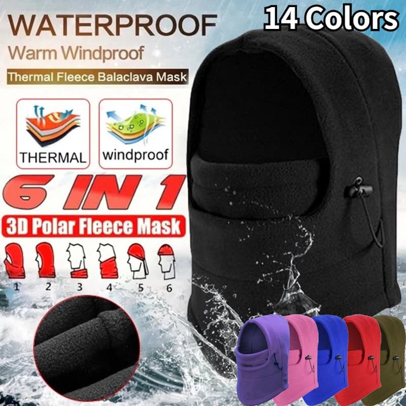 14 Cores Touca Balaclava Quente De Lã Térmica/À Prova De Vento Para Esqui/Ambiente Externo/Bicicleta