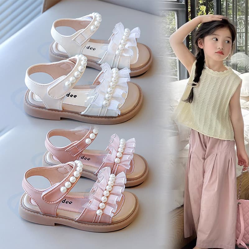2026 verão sapatos de praia novo estilo sapatos infantis bebê arco sola macia moda antiderrapante sapatos de princesa me