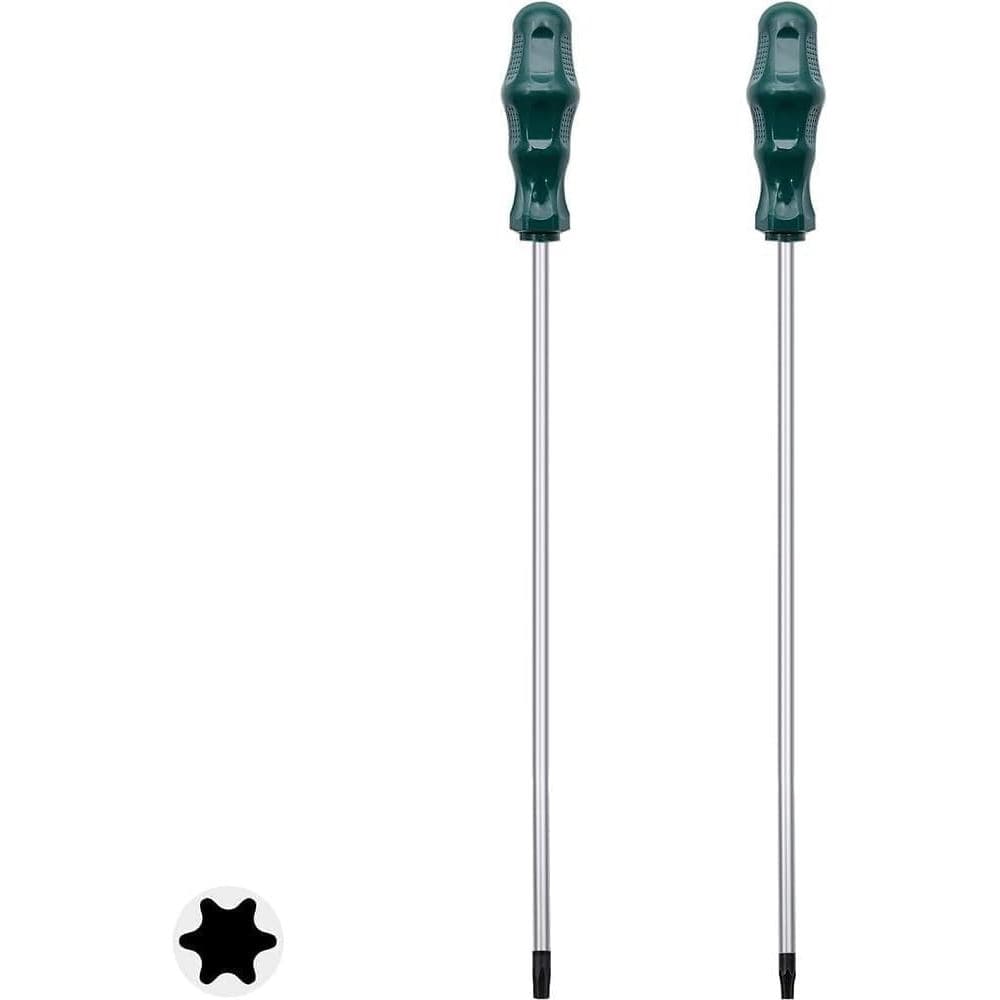 Conjunto de Chaves de Fenda Torx Extra Longas T15 T20, Fixinus, Chaves de Fenda Torx de Segurança Magnéticas de 12 Poleg