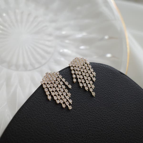 | 【cartelas de brincos feminino】 | kit brinco aço inoxidável ✱Jóias coreanas moda texturizada borla brincos feminino bri