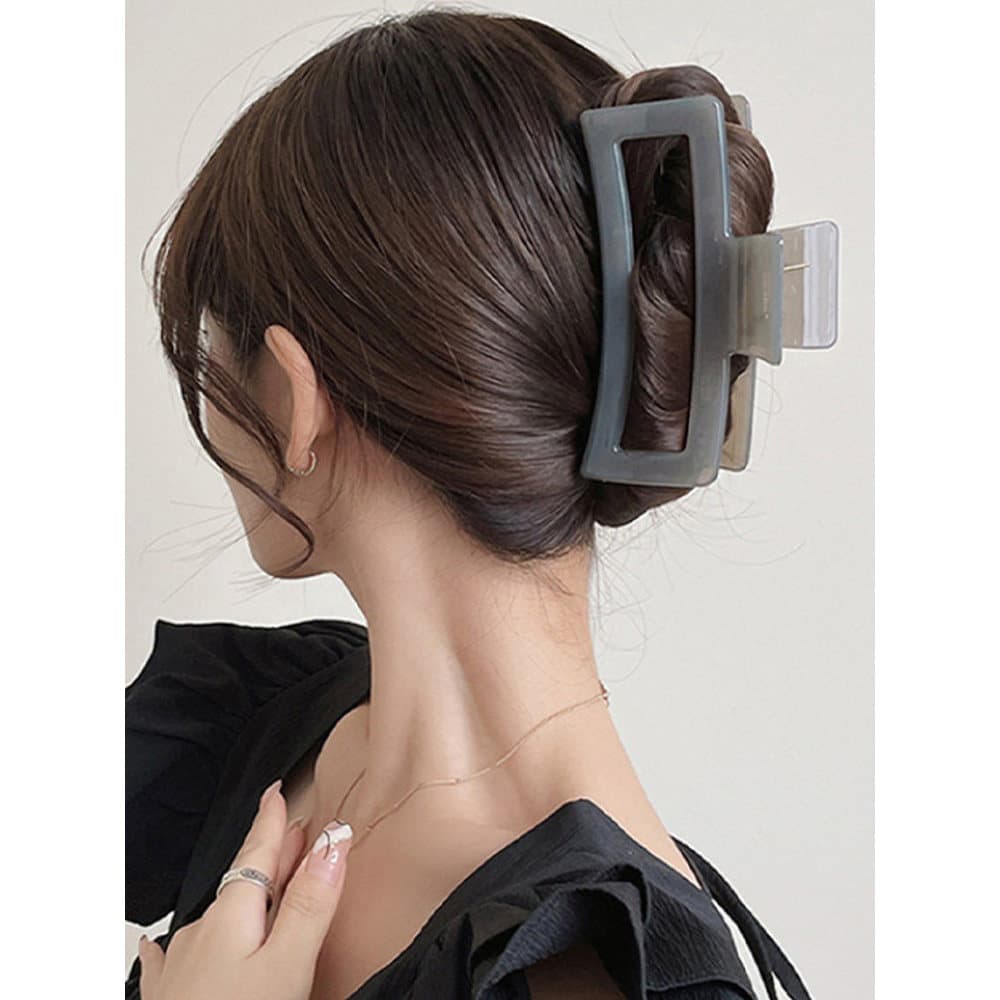 Clipe de tubarão tamanho grande fosco Extra grande Volume de cabelo Multi-feminino High-End francês volta cabeça cabelo