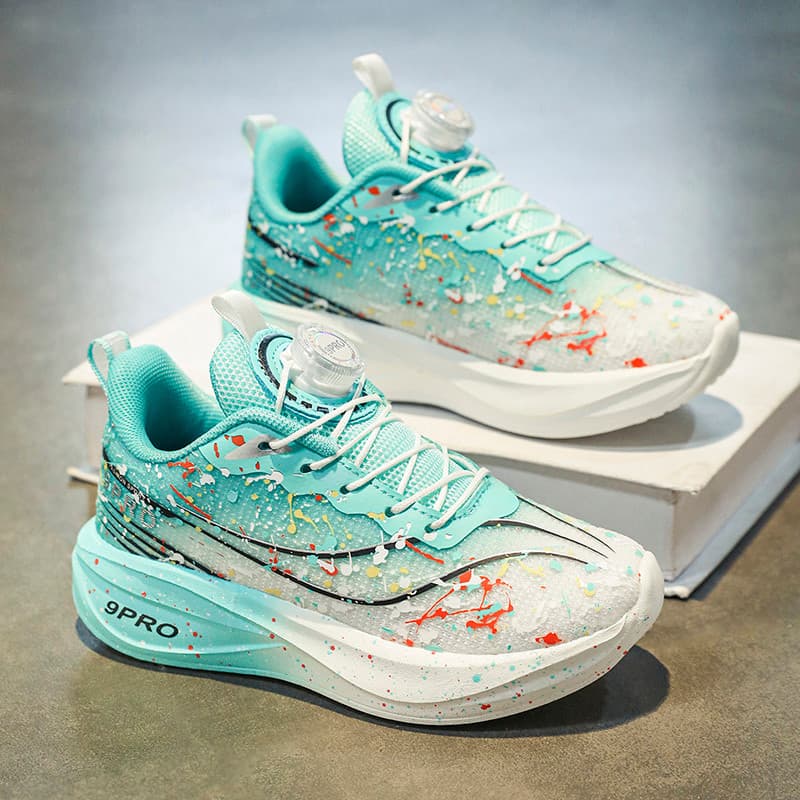 Meninos sapatos primavera respirável 2025 novo estilo crianças de sola macia esportes tênis de basquete estudante coelho