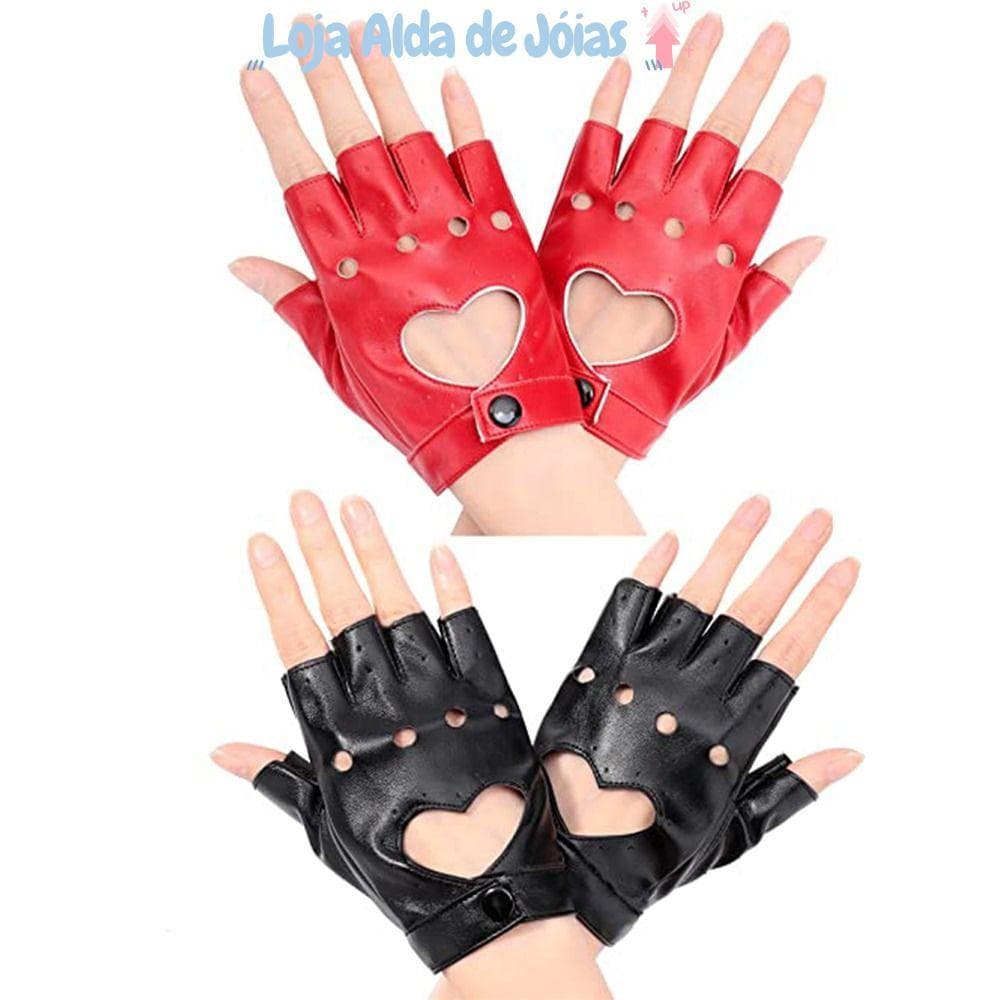 EMILEES Luvas De Couro PU Desempenho Cosplay Festa Feminino Masculino
