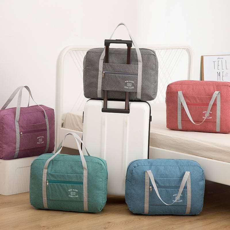 À prova dwaterproof água dobrável Super grande capacidade portátil saco de viagem das mulheres dos homens viagem de negó