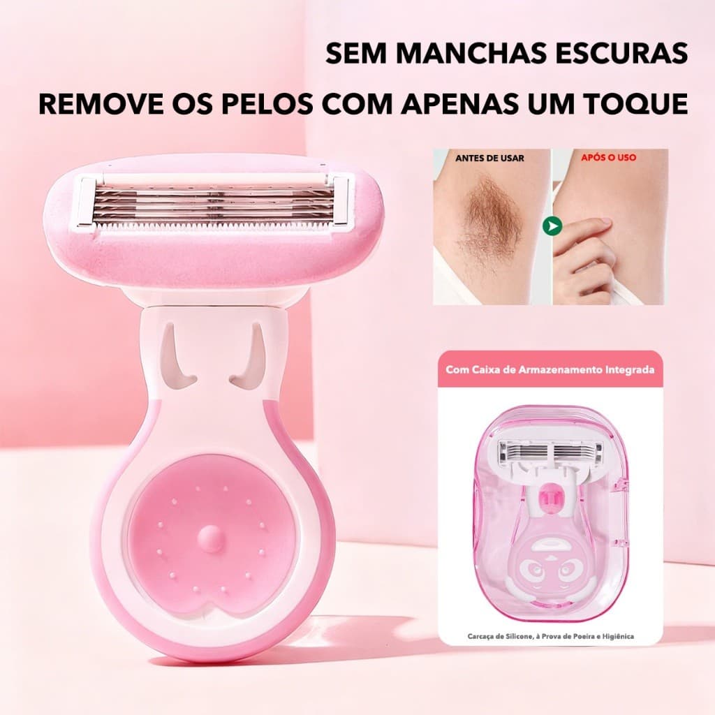 Mini Removedor De Pêlos Feminino Para Área De Pernas , Fácil De Transportar