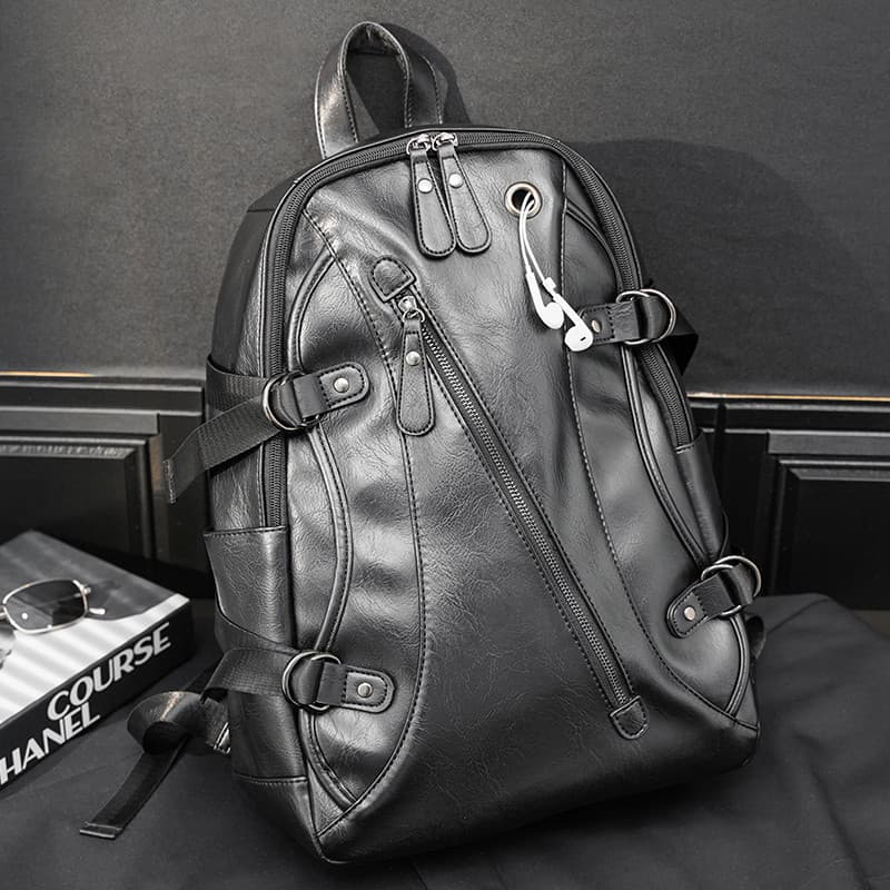 Calnin Kleln Moda Moda Bolsa de Viagem em Forma de Caixa Bolsa Escolar Couro Genuíno Novo Estilo Mochila Juvenil