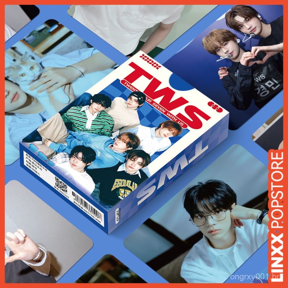 LINXX 55pcs TWS Novo Álbum Selfie Lomo Cartões Holográficos HD 3 Polegada Pequenos De Fotos Coleção De Fãs Kpop Merch Id
